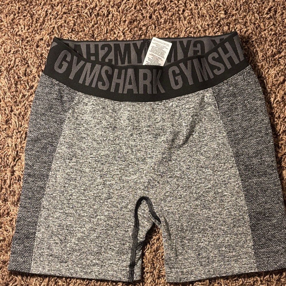Gymshark Heathered Black and Gray Shorts